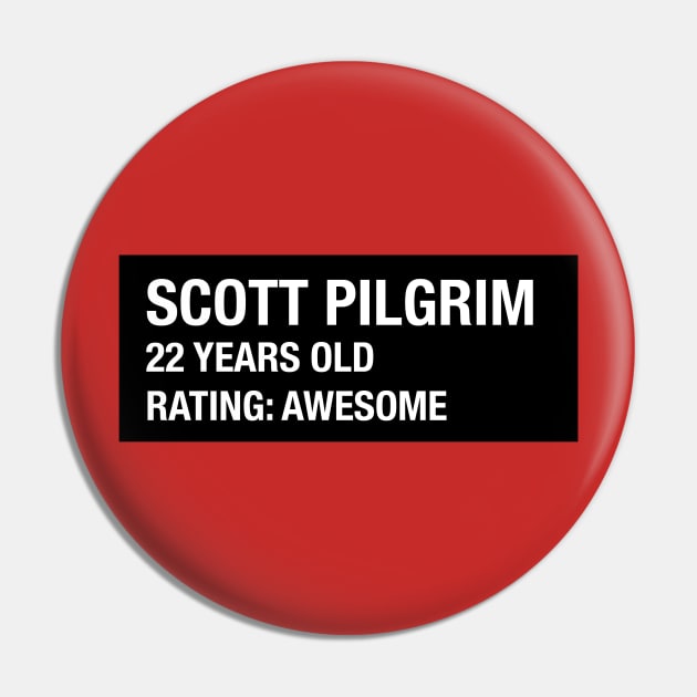 Scott Pilgrim Pin by Stylodesign7