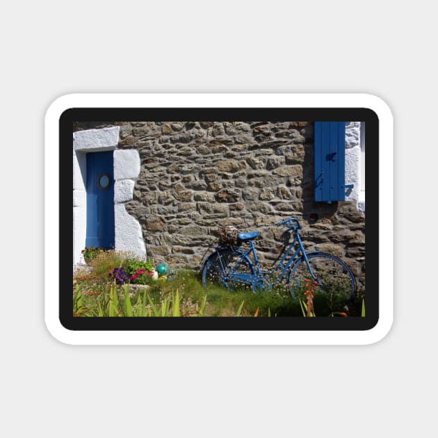 Ouessant, la bicyclette bleue. Magnet by rollier