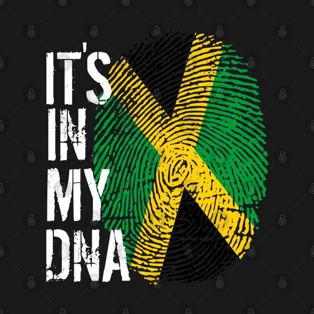 Jamaica Flag Fingerprint My Story DNA Jamaican by Your Culture & Merch