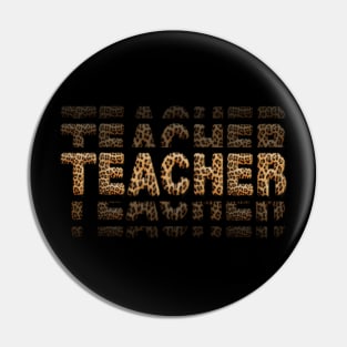 Leopard Back To School I'll Be There For You Teacher Pin