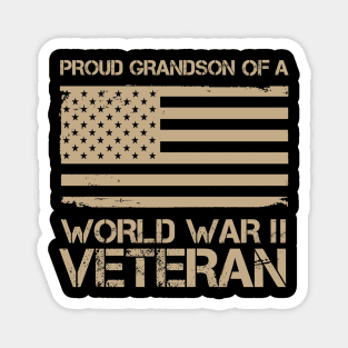 Proud Grandson of a World War II Veteran Magnet