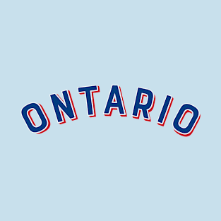 Ontario California Vintage Arch Letters T-Shirt