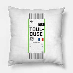 Boarding pass for Toulouse Pillow