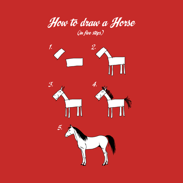 How to draw a horse by ticulin