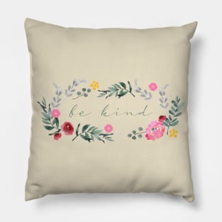 Floral - Be Kind Pillow