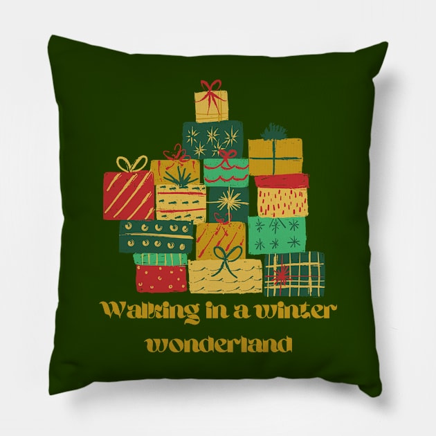 Christmas Gifts Pillow by blckpage