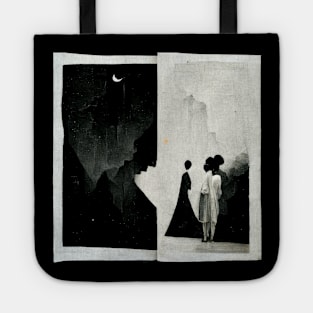 Day and Night | Collage art Tote