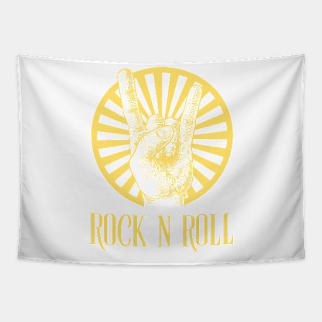 Rock n Roll Tapestry by White Name