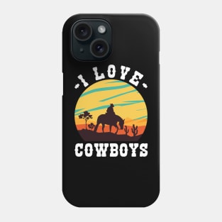 I Love Cowboys v7 Phone Case