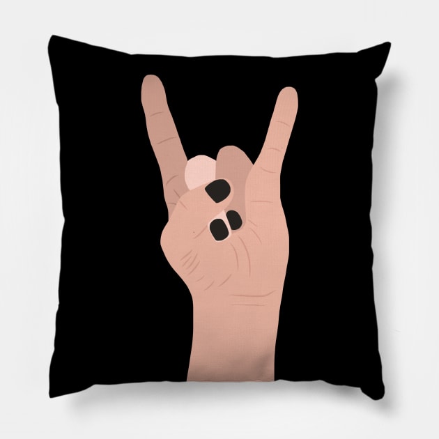 Rock On Pillow by ElviaMontemayor