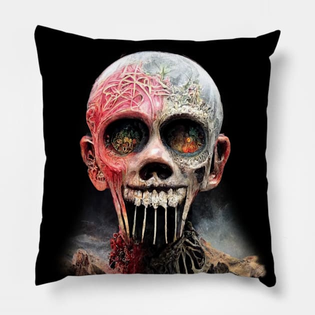 BlackMetal Artwork, Extreme Metal Artwork Pillow by maxdax