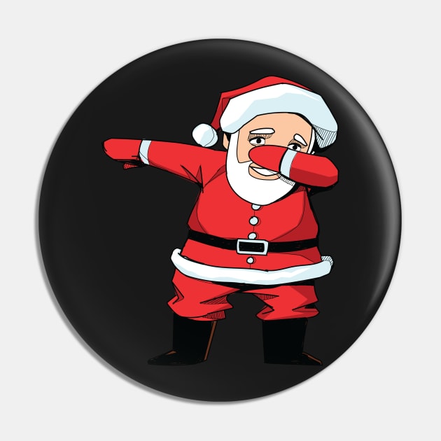 Dabbing Santa Claus - Funny Christmas Dab X-mas Gifts graphic Pin by theodoros20