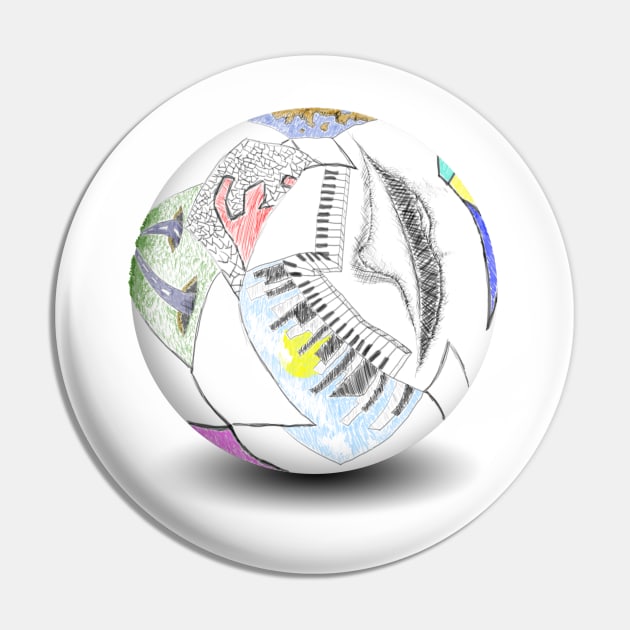 The Sphere Pin by kostjuk