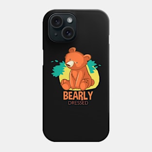 bearly dressed bear Phone Case