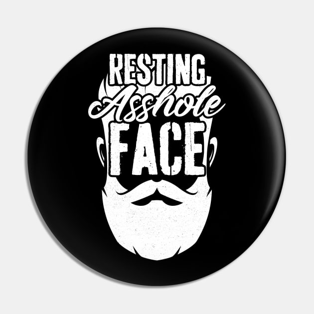 Resting Asshole Face Pin by trendingoriginals