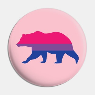 Pride Animals- Bisexual Bear Pin
