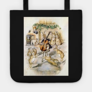 Rabbits Christmas Party - Beatrix Potter Tote