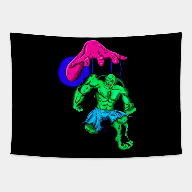 Monster Pupper Tapestry by Joebarondesign