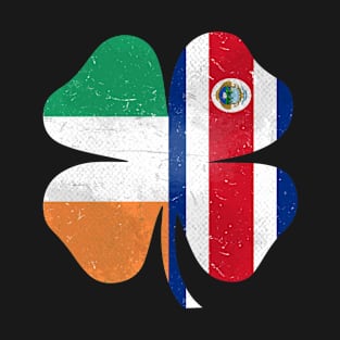 Costa Rican Irish Shamrock Costa Rica St. Patrick's Day T-Shirt
