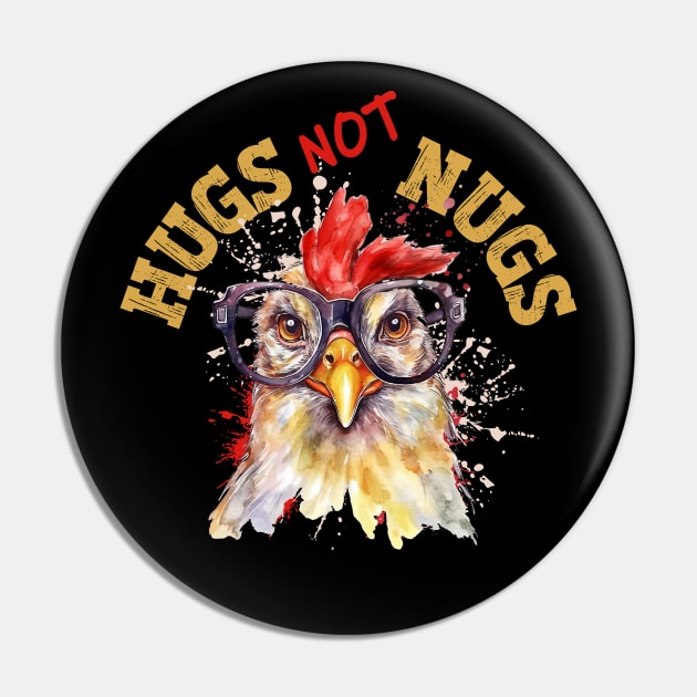 FUNNY HUGS NOT NUGS CHICKEN WEARING GLASSES VEGAN ANIMAL RIGHTS Pin by FlutteringWings 