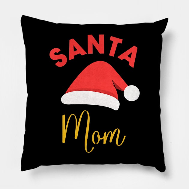 christmas present santa mom Pillow by teemarket