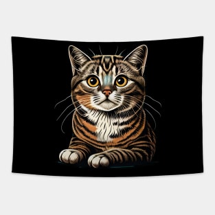 Funny Chonk Meme Cat - Cat Owner Tapestry