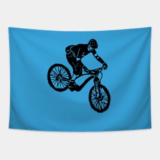 Mountain Biker Tapestry