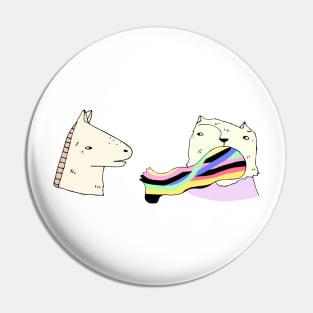 Rainbow Foot Pin