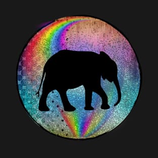 Elephant on rainbows T-Shirt