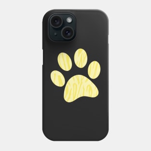 Yellow Tiger Print Phone Case