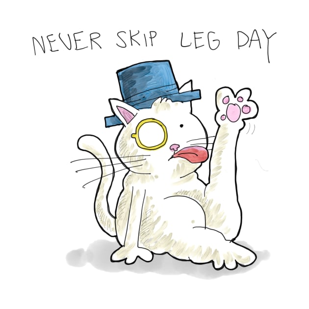 Dapper Cat - Never skip leg day by johnnybuzt