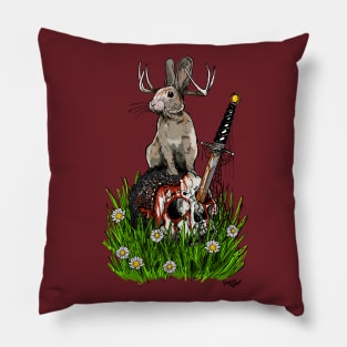 Jackalope Pillow