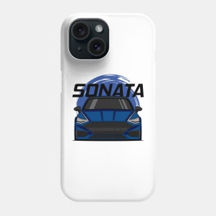 Front Blue Sonata Sedan 8 Gen Phone Case