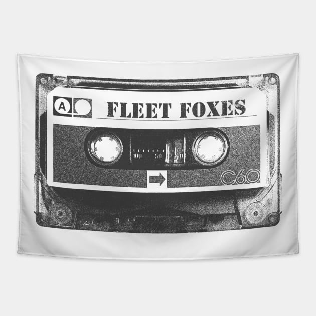 Fleet Foxes / Old Cassette Pencil Style Tapestry by Gemmesbeut