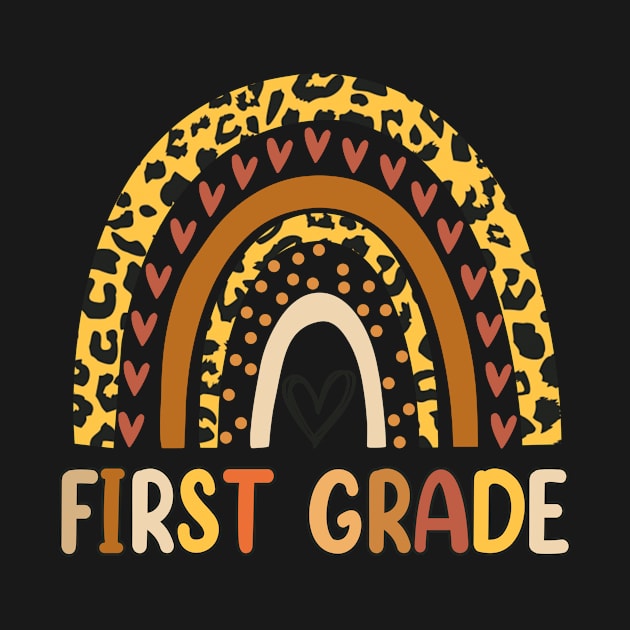 First Grade Leopard Pattern Back To School by CasperX10