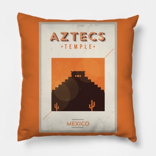 Mexico Poster Design Pillow