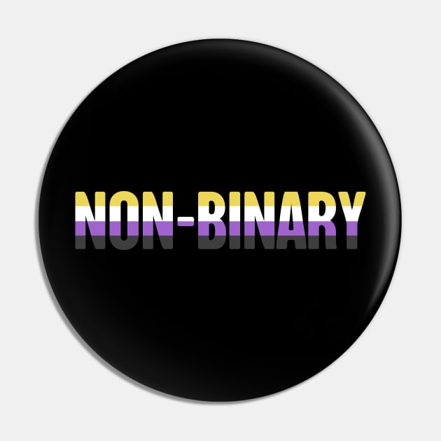 Non-Binary Pride Flag | Gender Identity Genderqueer Pin by MeatMan