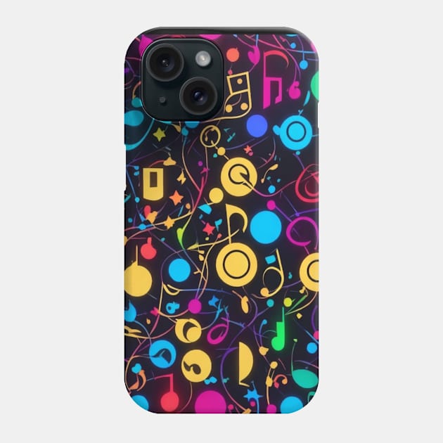 music pattern Phone Case by AOAOCreation