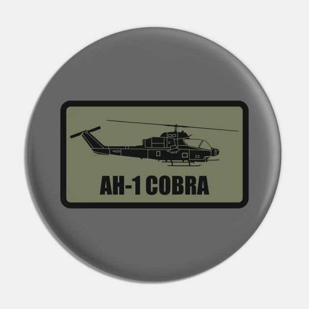 AH-1 Cobra Patch Pin by Tailgunnerstudios