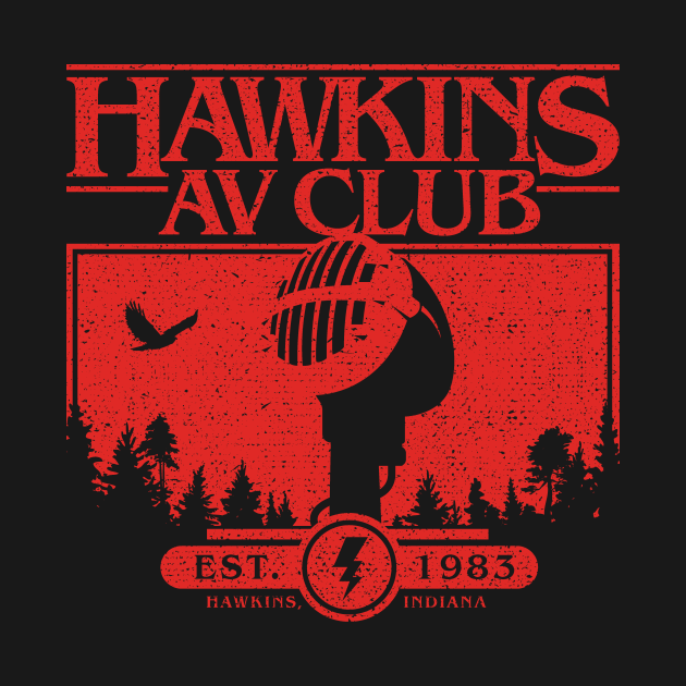 Hawkins AV Club Stranger Things TShirt TeePublic