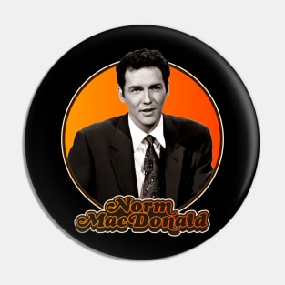 Retro Norm MacDonald Tribute Pin