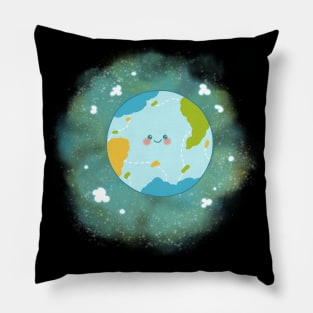 Happy Planet climate change future Pillow