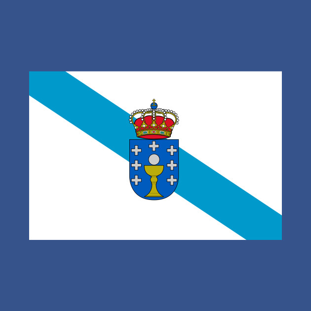 Discover Flag of Galicia (Spain) - Flag - T-Shirt