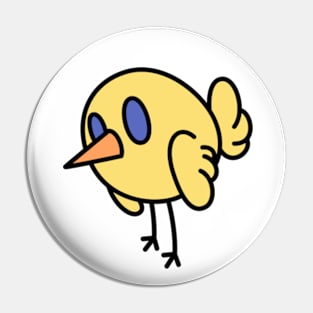 Cute Bird - Yellow Pin