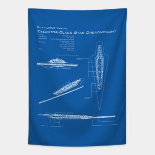 Executor Super Star Destroyer Blueprint Tapestry