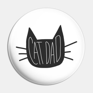 Cat Dad Doodle Pin