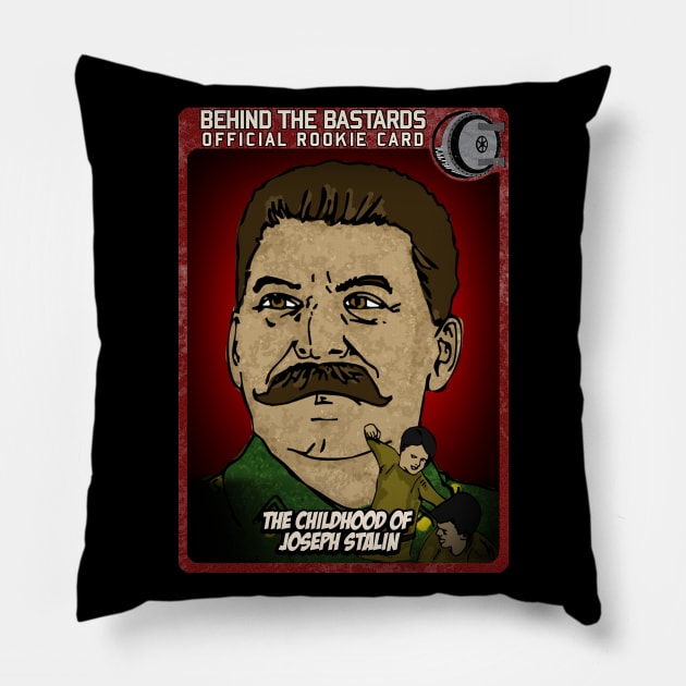 The Childhood Of Joseph Stalin Pillow by Harley Warren