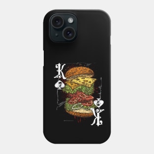 King Of Spades Burger Lover Phone Case