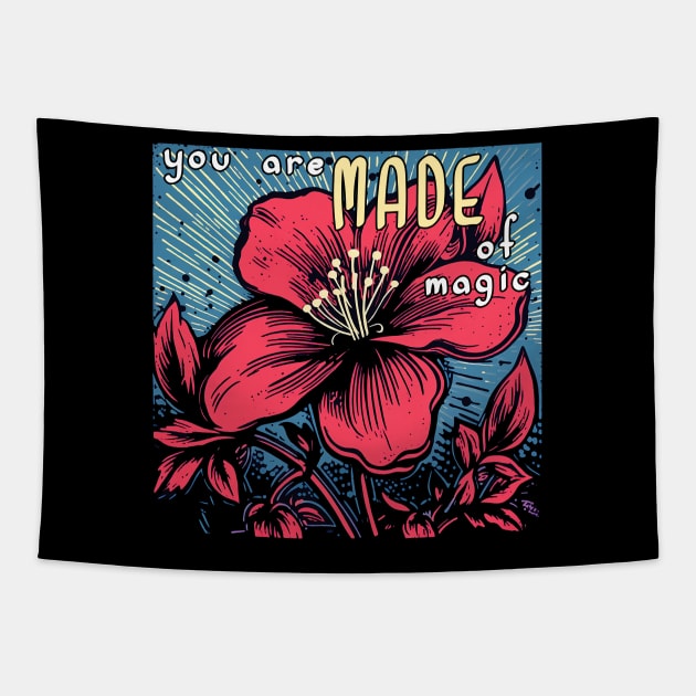 You Are Made Of Magic Tapestry by nonbeenarydesigns