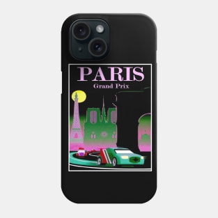 Paris Grand Prix : Abstract Auto Racing Advertising Print Phone Case